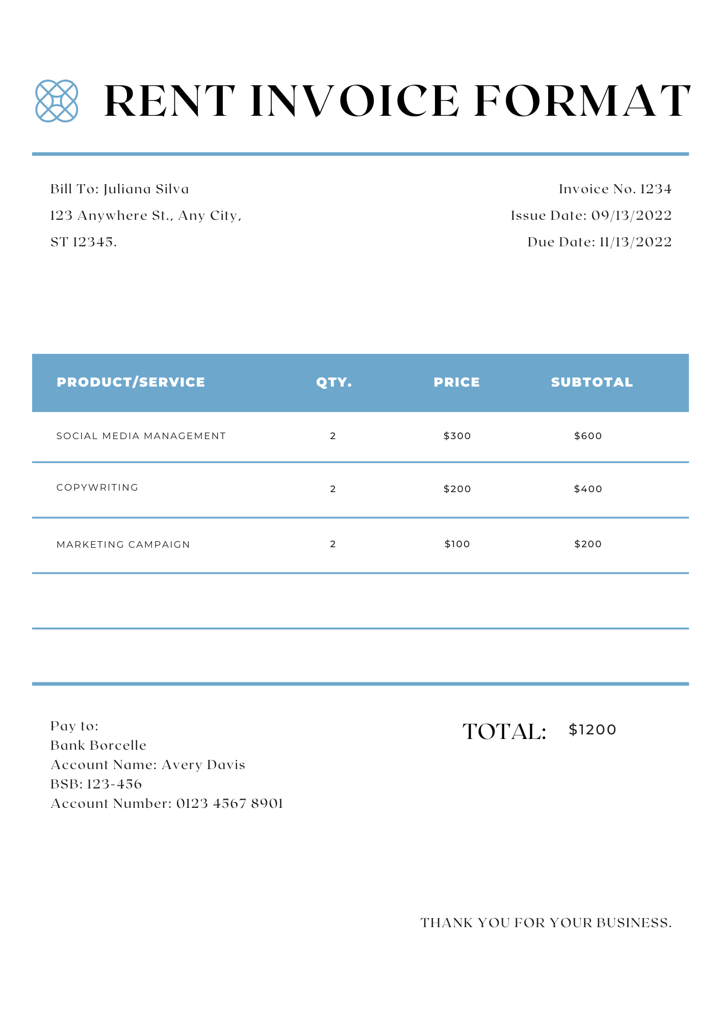 CLOTH Sale INVOICE FORMAT